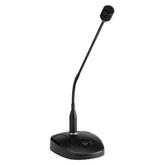 Audiophony PA-Schwanenhalsmikrofon mit geschaltetem Sockel, XLR-Buchse und Din